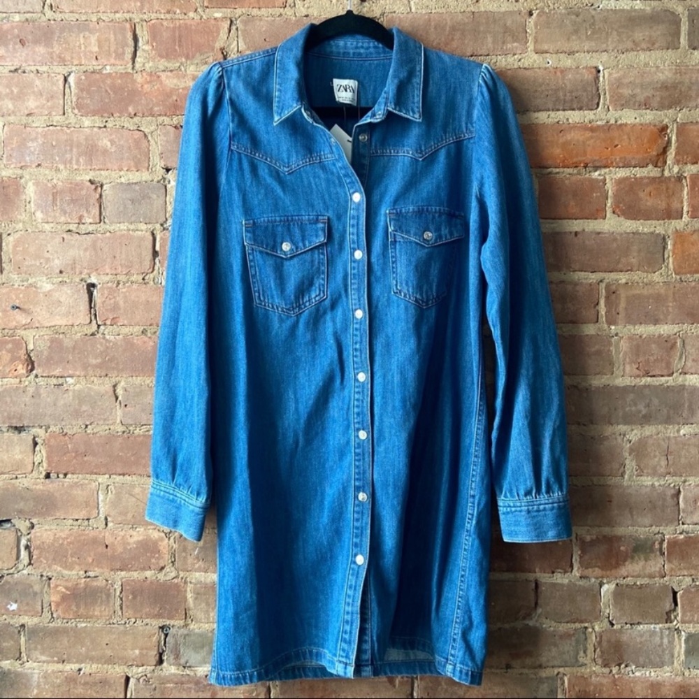 NWT Zara The Denim Dress